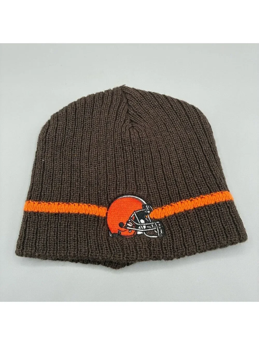 Vintage Cleveland Browns Youth Winter Beanie O/S Brown Orange NFL USA